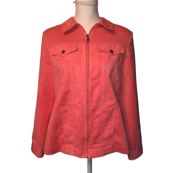 Allison Daley Jacket Womens 8 Used Zip Front - Picture 4 of 14